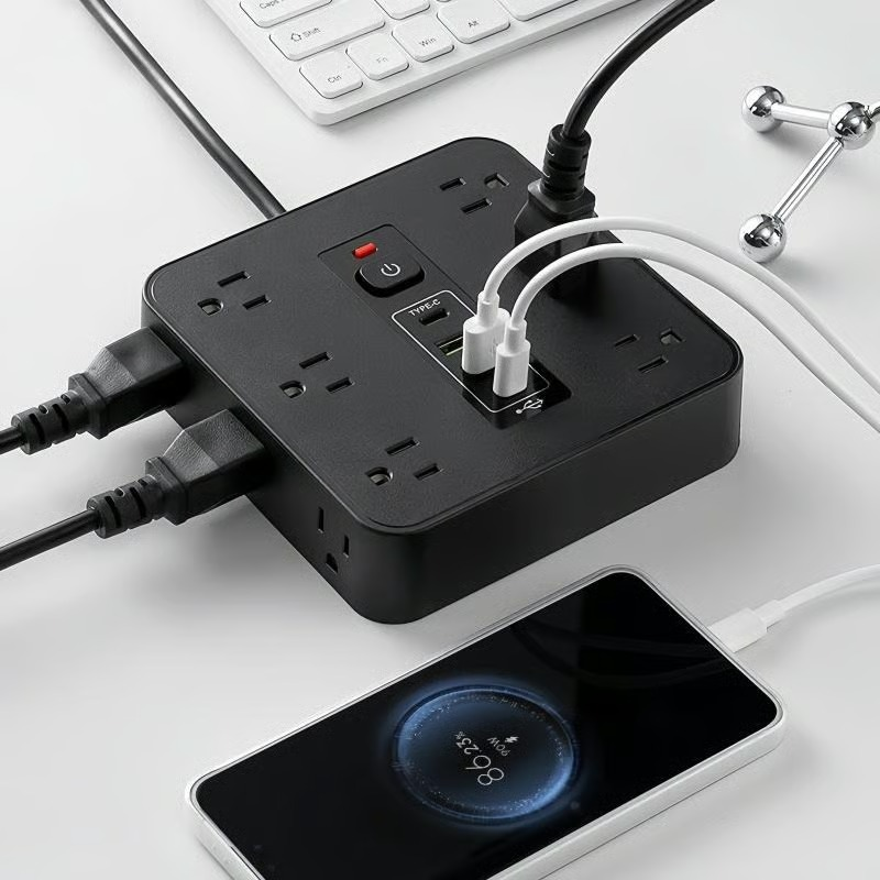 ⚡16-in-1 Power Strip with Switch & Surge Protection,ETL Listed Fireproof Power Strip